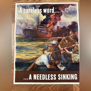 WWII original war bonds poster